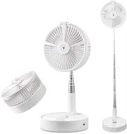 🌬️ youdirect portable misting fan: telescopic usb rechargeable desk fan with lights - 4 speeds, adjustable height, and travel-friendly cooling with humidifier логотип