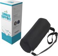 🌳 litotree lumbar roll: 100% memory foam back support for optimal alignment and comfort logo