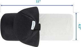 img 2 attached to 🌳 LitoTree Lumbar Roll: 100% Memory Foam Back Support for Optimal Alignment and Comfort