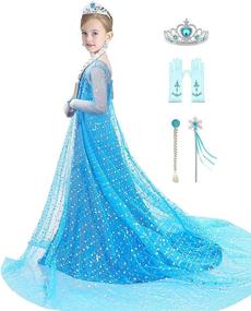 img 4 attached to Bestier Girls Princess Dress Costume: Sparkling Elegance for Little Royalty