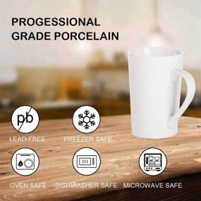 img 3 attached to ☕ Porcelain Office Coffee Mugs Set for Women