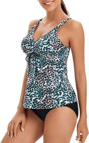 img 1 attached to BIKINX Tankini Swimsuits Bathing Swimsuit