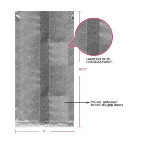 img 1 attached to Диспенсер из тисненого серебристого алюминиевого фольги Colortrak с 1000 предварительно нарезанными листами - непроскальзывающие текстурированные листы для окрашивания и выделения волос (5 х 11) для легкого нанесения