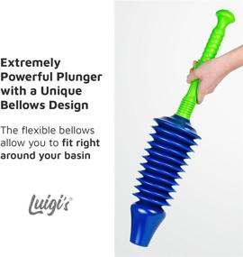img 3 attached to The Ultimate Toilet Plunger by Luigi's: Unmatched Power and Performance. Effectively Clears and Unclogs Toilets with Innovative Bellows Design (Latest Update 2018)