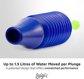 img 2 attached to The Ultimate Toilet Plunger by Luigi's: Unmatched Power and Performance. Effectively Clears and Unclogs Toilets with Innovative Bellows Design (Latest Update 2018)