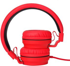 img 2 attached to Rockpapa 950 Foldable Headphones with Microphone for Cellphones & More - Lightweight & Adjustable