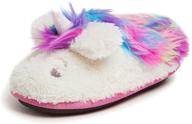 🦄 dearfoams unisex child slipper unicorn boys' shoes: comfortable and magical slippers! logo