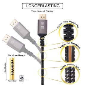 img 2 attached to Кабель KELink DisplayPort к VGA 6 футов - Кабель высокого качества с золотым покрытием Display Port Male к VGA Male для Lenovo, Dell, HP, ASUS и других