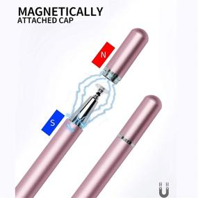 img 1 attached to 🖊️ Rose Gold Stylus Pen for Touch Screens - Apple iPad Compatible, Capacitive Pencil for Student Drawing & Writing - High Sensitivity Stylus for Tablet & Smartphone Touch Screen Devices