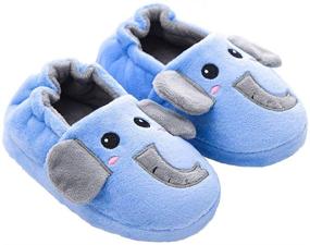 img 4 attached to 👶 Enter Baby Fluffy Dog Slippers - Boy's Shoes for Cozy Comfort