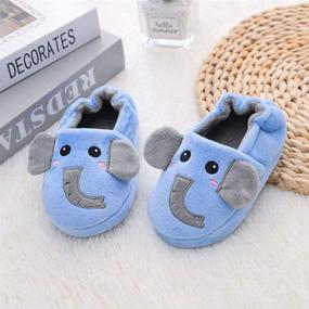 img 1 attached to 👶 Enter Baby Fluffy Dog Slippers - Boy's Shoes for Cozy Comfort