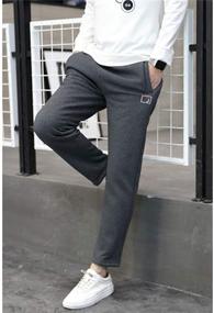 img 1 attached to Winter Warm Jogger Pant: AMEBELLE Boys Girls' Fleece-Lined Sweatpants for Ultimate Coziness