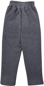 img 2 attached to Winter Warm Jogger Pant: AMEBELLE Boys Girls' Fleece-Lined Sweatpants for Ultimate Coziness