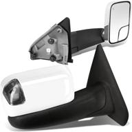 🚗 dna motoring twm-012-t999-ch-sm heated foldable towing side mirrors with led turn signal for 02-08 ram 1500/03-09 ram 2500 3500 logo