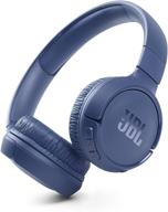 blue jbl tune 510bt: 🎧 wireless on-ear headphones - unmatched purebass sound logo