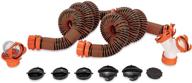 🚽 rhinoextreme 21056 20-foot sewer hose kit: ideal solution for rvs with tandem holding tanks - essential ready-to-use package including 4-in-1 adapter, storage caps, and swivel wye fitting logo