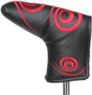 🏌️ craftsman golf red swirl black putter cover headcover with magnetic closure designed for scotty cameron ping blade putters logo