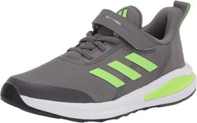 img 4 attached to Adidas Fortarun Elastic: Unisex Girls' Athletic Running Shoes