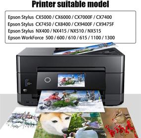 img 2 attached to 💰 Save on Printing Costs with NoahArk Remanufactured Ink Cartridge for Epson 69 T069 High Yield