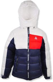 img 1 attached to Оживите свой стиль с одеждой для мальчиков Reebok Active Hooded Bubble Classic👕.