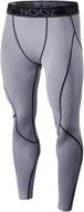 🩳 nooz men's quick-dry powerflex compression baselayer pants - men's legging tights logo