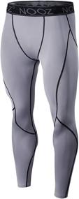 img 3 attached to 🩳 Nooz Men's Quick-Dry Powerflex Compression Baselayer Pants - Men's Legging Tights