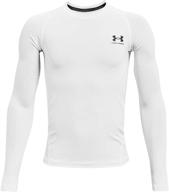 👕 мальчики одежда и актив: футболка under armour heatgear с длинным рукавом логотип