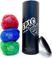 efficient organization: epic hacky balls footbag storage solution logo