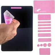 розовые накладки на веб-камеру gecko - защитите вашу конфиденциальность на ноутбуке, планшете, смарт-телевизоре и на любой веб-камере - многоразовое/многоразовое решение логотип