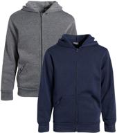 👕 charcoal boys' clothing: quad seven fleece hoodie - fashionable hoodies & sweatshirts logo