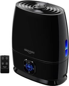img 4 attached to 🌿 Okaysou Aqua Q6 Humidifier (6L): Top Fill, Warm & Cool Mist, Filterless, Remote Control & Humidistat - Ideal for Large Rooms, Bedrooms, Baby & Plants