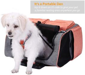 img 2 attached to 🐾 Convenient and Versatile Pettom Pet Rolling Carrier Backpack: Dog Wheel Around Cat Luggage Bag for Effortless Pet Travel