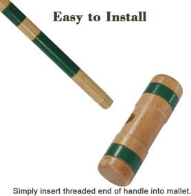 img 2 attached to 🏑 Enhanced Six Player Croquet Set for Kids and Family - Juegoal with Carrying Bag (32 Inch)