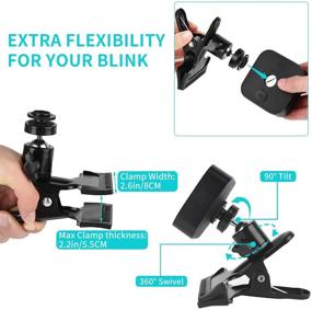 img 3 attached to 📸 3 Pack Clip Clamp Mount for All-New Blink Outdoor, Blink XT / XT2, Blink Mini | Including Outlet Wall Mount for Blink Sync Module 2 | Metal Clip Holder to Easily Attach Your Blink Camera Anywhere, No Tools Required