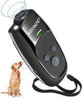 🐶 nzonpet anti barking device: 3-in-1 ultrasonic dog deterrent with training & bark control – 16.4ft range, rechargeable & led light logo