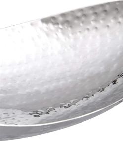 img 2 attached to Elegance 72652 Hammered 8 Inch Stainless Steel