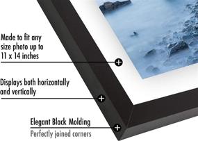 img 1 attached to Американская рамка «Americanflat», размер 11X14 дюймов, цвет: черный.