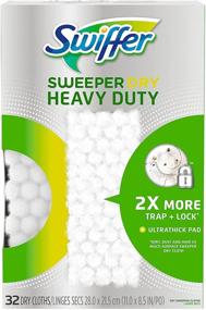 img 4 attached to 🧹 Swiffer 24322164 Sweeper Heavy Duty Dry Disposable Sweeping Cloths - 32 Pack (77198): Ultimate Cleaning Power!