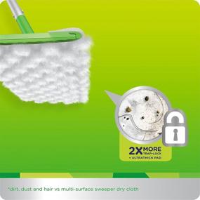 img 1 attached to 🧹 Swiffer 24322164 Sweeper Heavy Duty Dry Disposable Sweeping Cloths - 32 Pack (77198): Ultimate Cleaning Power!