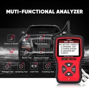 img 2 attached to 🚗 Vident Car Battery Tester: 9V-36V, 100-2000CCA - Analyze & Test Lead-Acid Starting Batteries for Passenger Vehicles and Heavy-Duty Trucks