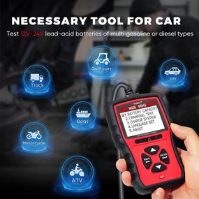 img 3 attached to 🚗 Vident Car Battery Tester: 9V-36V, 100-2000CCA - Analyze & Test Lead-Acid Starting Batteries for Passenger Vehicles and Heavy-Duty Trucks