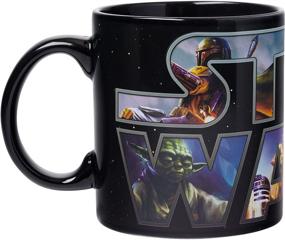 img 2 attached to ☕ Silver Buffalo Star Wars Logo Heat Reveal Mug: Perfect 20 Oz Ceramic Coffee Mug for Cappuccino, Latte or Hot Tea in Classic Black