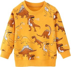 img 4 attached to Sweatshirts Elephant Crewneck Pullover Toddler Outdoor Recreation for Outdoor Clothing