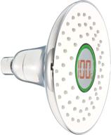 🚿 waterhawk smart shower head: 6 inch eco-friendly rain shower head with real-time led display for water conservation and temperature tracking logo