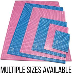 img 1 attached to 🔲 Pink/Blue 24x36-Inch Professional Self Healing Cutting Mat for Scrapbooking, Quilting, Sewing - Non-Slip, Durable, 5-Ply PVC Material