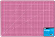 🔲 pink/blue 24x36-inch professional self healing cutting mat for scrapbooking, quilting, sewing - non-slip, durable, 5-ply pvc material logo