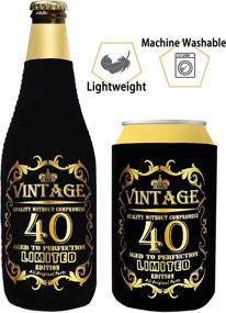 img 1 attached to 🎉 Cheers To 40th Years: Best 40th Birthday Can Cooler Bottle Cooler Deals