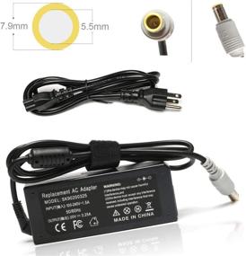 img 1 attached to 65W Laptop Charger AC Adapter for Lenovo Thinkpad T400 T410 T420 T420s T500 T520 T530 E545 T61 X140e X230; Edge 15 E430 E520 E530 E535; B590 L430 R400 R500 R61 R61i SL500 SL510 T430u T520 T60 X120e