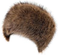 🎩 dikoaina faux fur cossack russian style hat: stylish ladies winter hats for women logo