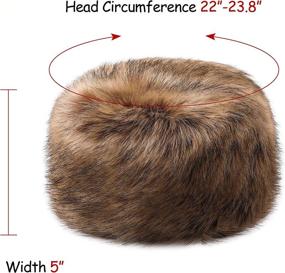 img 3 attached to 🎩 Dikoaina Faux Fur Cossack Russian Style Hat: Stylish Ladies Winter Hats for Women